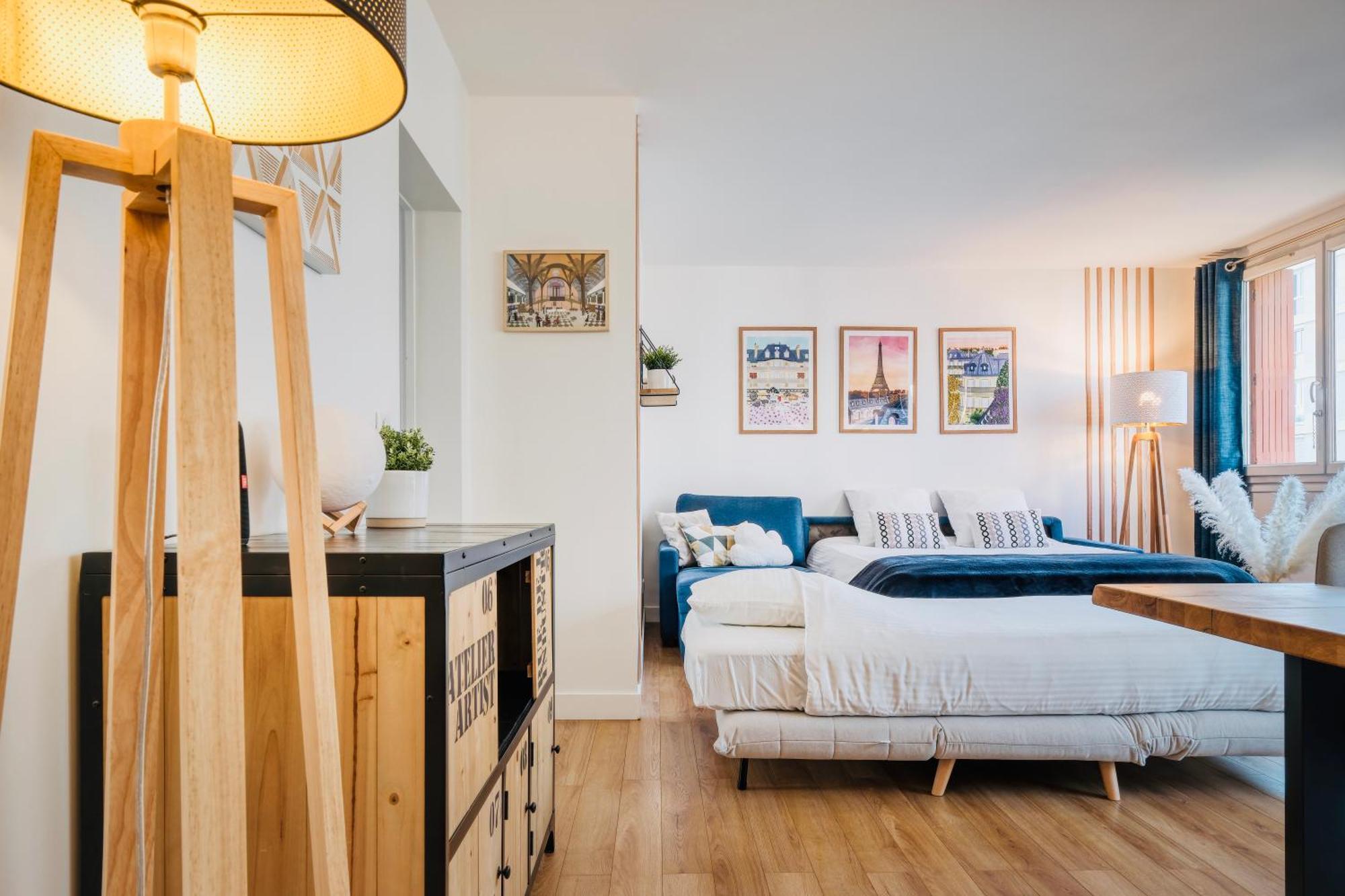 Myjolieparishome - King Size Bed, Ac Living Room, Balcony Appartement Parijs
